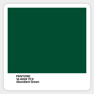 PANTONE 18-6026 TCX Abundant Green Sticker